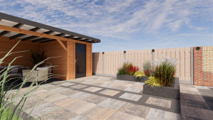 Onderhoudsvriendelijk tuinontwerp sfeerimpressie 2