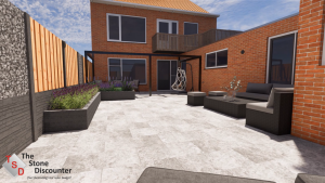 Onderhoudsvriendelijk tuinontwerp sfeerimpressie 1