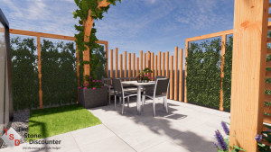 Onderhoudsvriendelijk tuinontwerp overzichtsfoto