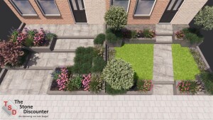 Voorbeeld goedkoop 3D tuinontwerp