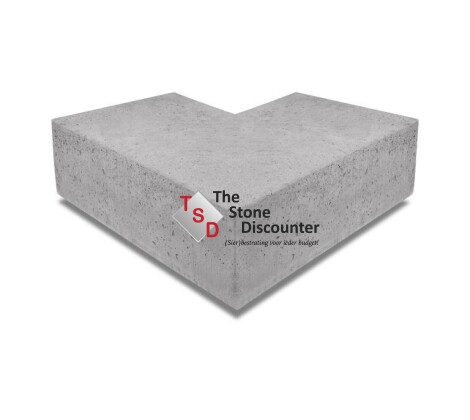 ArtiStone Oud Hollandse Traptreden Hoek Buiten Grijs 40x20 cm productfoto