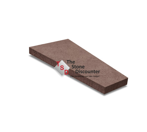 ArtiStone Trapezium tegel gewapend Roodbruin