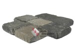MBI Drumstones Grijs-Zwart Genuanceerd 15x15x6 cm Productfoto