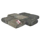 MBI Drumstones Grijs-Zwart Genuanceerd 15x15x6 cm Productfoto