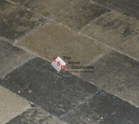 MBI Drumstones Grijs-Zwart Genuanceerd 30x20x6 cm Kleurfoto