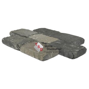 MBI Drumstones Grijs-Zwart Genuanceerd 30x20x6 cm Productfoto