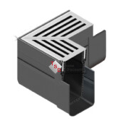 ACO Slimline aluminium hoek