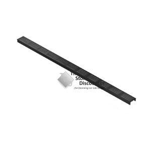 ACO Slimline vervangingsrooster zwart 1 meter