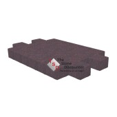 Basic klinker Rood-Zwart 21x10,5x8 cm productfoto