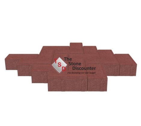 Basic klinker Donkerrood 21x10,5x8 cm machinaal