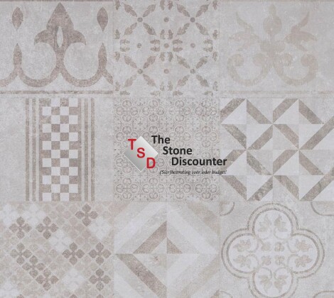 MBI GeoCeramica Mosaik Beige 60x60x4 cm Kleurfoto