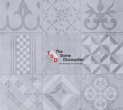 MBI GeoCeramica Mosaik Grey 60x60x4 cm Kleurfoto