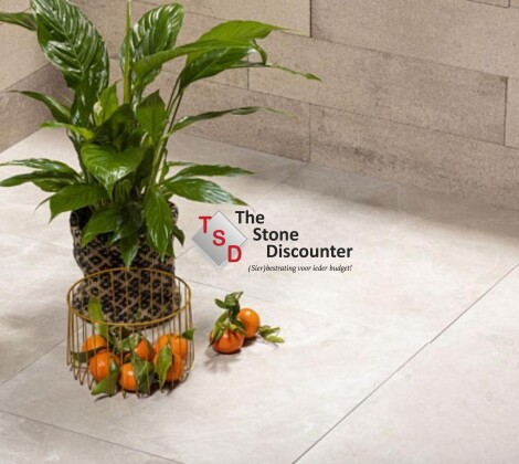 MBI GeoCeramica Motion Shell Beige 60x60x4 cm Sfeerfoto