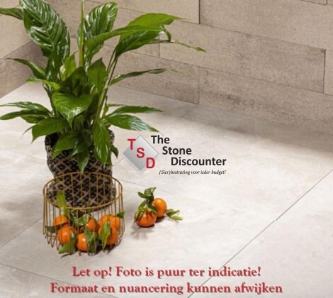 MBI GeoCeramica Motion Shell Beige 120x60x4 cm Sfeerfoto