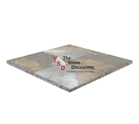 MBI GeoCeramica Multicolor Stone MIX Dark 100x100x4 cm Productfoto