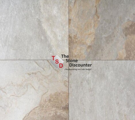 MBI GeoCeramica Multicolor Stone MIX Natural 100x100x4 cm Kleurfoto