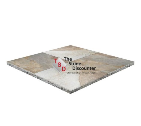 MBI GeoCeramica Multicolor Stone MIX Natural 100x100x4 cm Productfoto