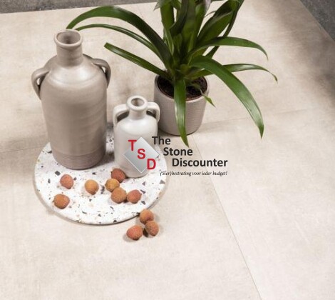 MBI GeoCeramica Patch-Plus Beige 90x90x4 cm Sfeerfoto