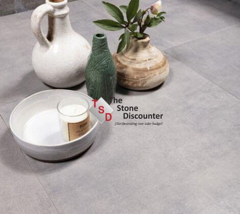 MBI GeoCeramica Patch-Plus Grey 90x90x4 cm Sfeerfoto