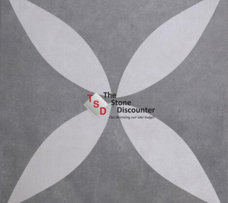 GeoCeramica Entree Ambiente Antra Flower 60x60x4 cm kleurfoto