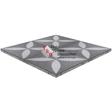GeoCeramica Entree Ambiente Antra Flower 60x60x4 cm productfoto