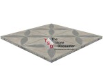 GeoCeramica Entree Ambiente Greige Flower 60x60x4 cm productfoto