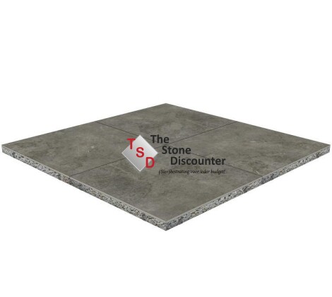 GeoCeramica Baltico Grey Punch 60x60x4 cm productfoto