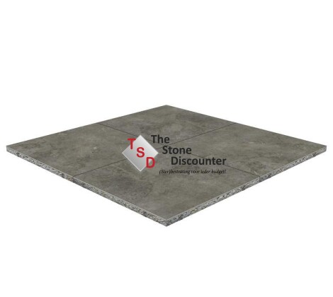 GeoCeramica Baltico Grey Punch 80x80x4 cm productfoto