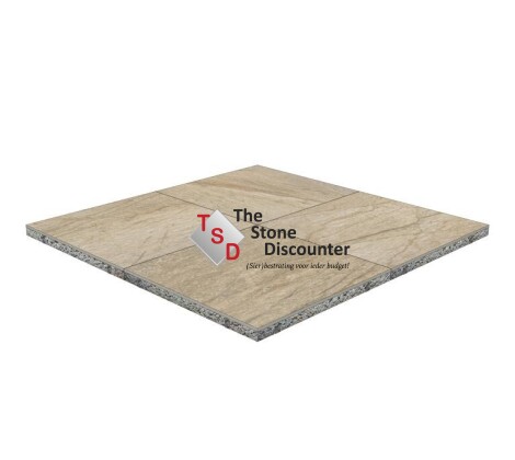 GeoCeramica Bresscia Beige 60x60x4 cm productfoto