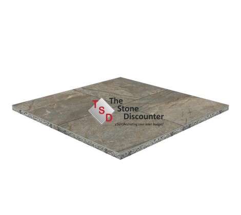GeoCeramica Bresscia Taupe 60x60x4 cm productfoto
