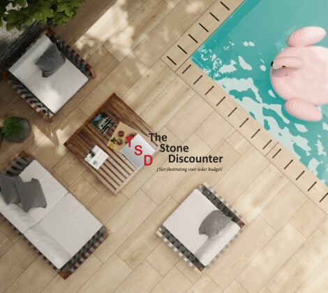 GeoCeramica Cosi Style Facewood Mielle 120x30x4 cm sfeerfoto 2
