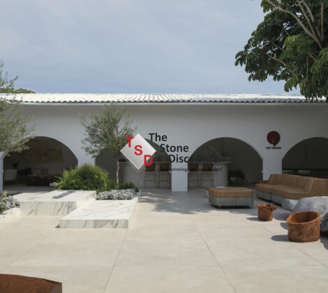 GeoCeramica Ipanema Sandy Beach 80x80x4 cm sfeerfoto 2