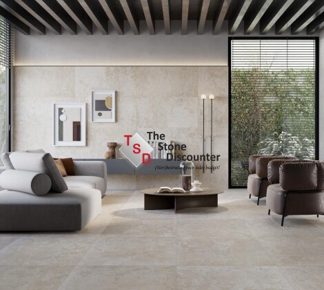 GeoCeramica Pointer Rappalano Beige 60x60x4 cm sfeerfoto 2