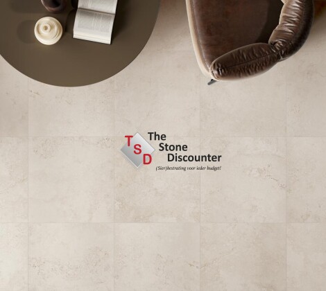 GeoCeramica Pointer Rappalano Beige 60x60x4 cm sfeerfoto