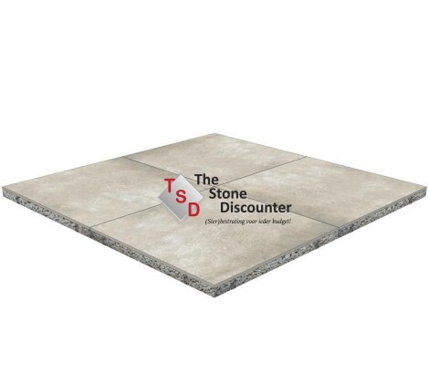 GeoCeramica Meso Light Greige 60x60x4 cm productfoto