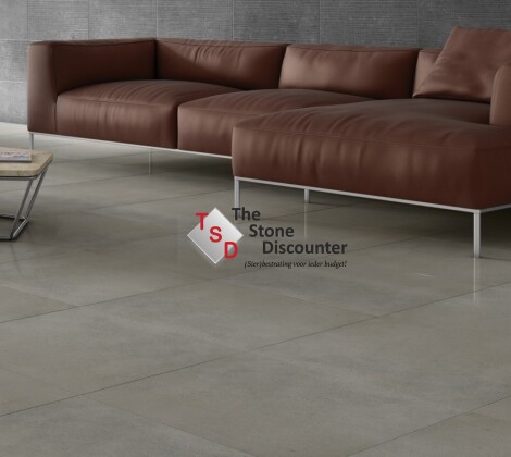 GeoCeramica Pointer Surface Clay 60x60x4 cm sfeerfoto