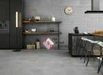 GeoCeramica Pointer Surface Cool Grey 60x60x4 cm sfeerfoto