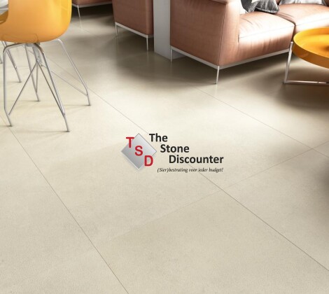 GeoCeramica Pointer Surface Light Sand 60x60x4 cm sfeerfoto