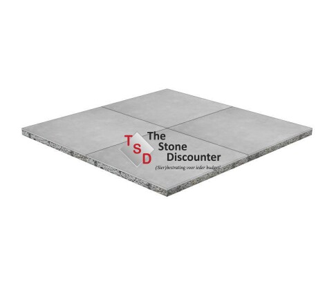 MBI GeoCeramica Concreet Silver 80x80x4 cm Productfoto