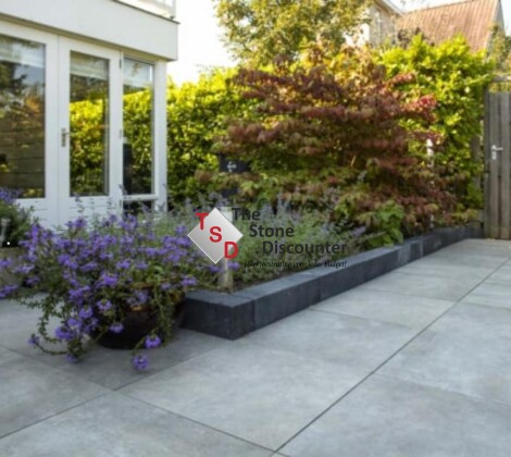 MBI GeoCeramica Evoque Greige 60x60x4 cm Sfeerfoto