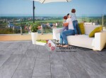 MBI GeoCeramica Fiordi Fumo 80x80x4 cm Sfeerfoto