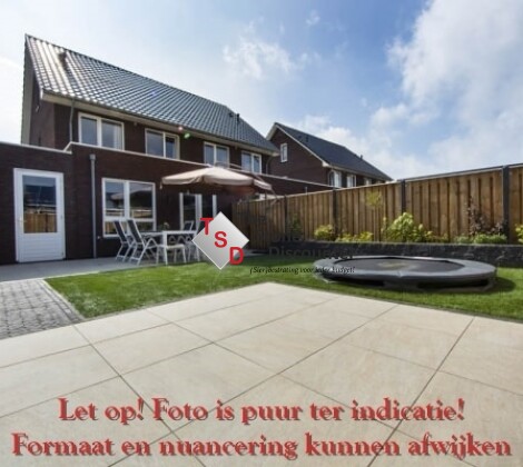 MBI GeoCeramica Fiordi Sand 60x60x4 cm Sfeerfoto