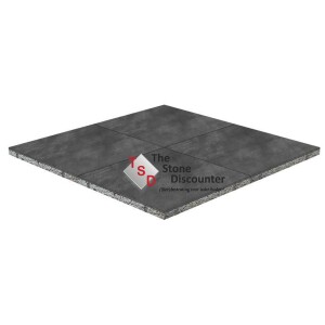 MBI GeoCeramica Flow Black 80x80x4 cm Productfoto
