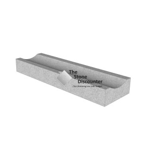 Molgoot grijs 30x12x100 cm uitholling 3-20 cm