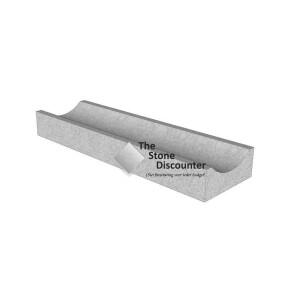 Molgoot grijs 30x12x100 cm uitholling 5-24 cm