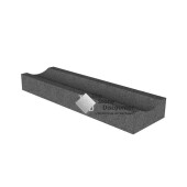 Molgoot zwart 30x12x100 cm uitholling 3-20 cm