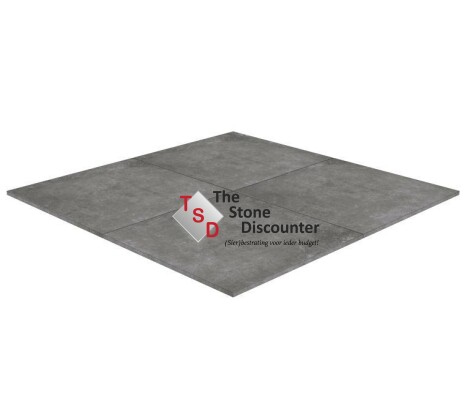 MBI TwentyGres Ambiance Antracite 80x80x2 cm Productfoto