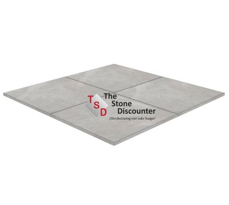 MBI TwentyGres Rail Silver 60,4x60,4x2 cm Productfoto