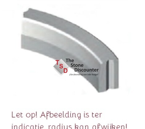 Bochtband grijs 13-15x25x78,5 inwendig