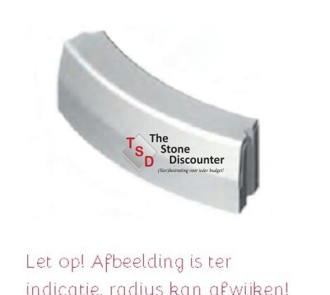 Bochtband grijs 13-15x25x78,5 uitwendig